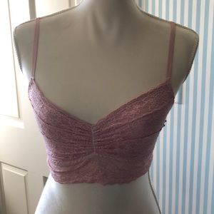 Lace pink bralette